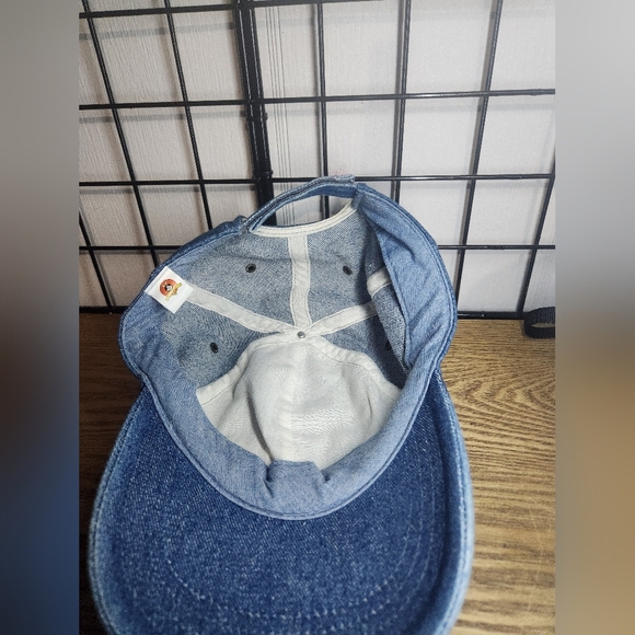 Vintage Looney Tunes TWEETY BIRD Blue Demin Baseball Hat - Picture 5 of 7